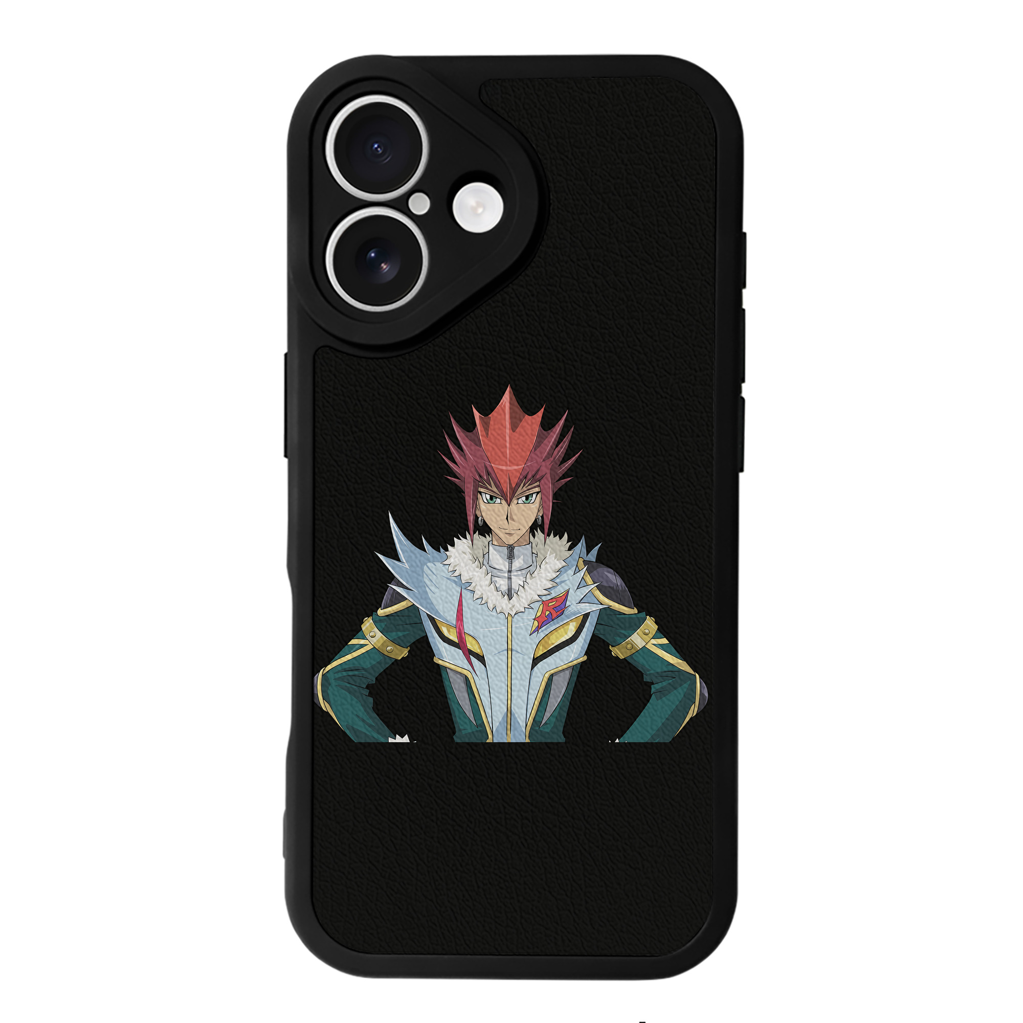 （画像用） 遊☆戯☆王 Yu-Gi-Oh! 【iPhone 16シリーズ対応】シリコンスマホケース（レザー調） 材質：シリコン
